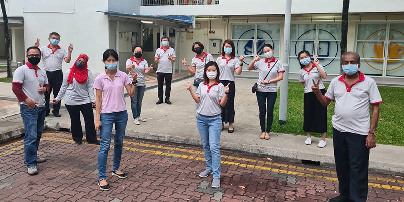 Roxy Foundation team volunteering together at community activity