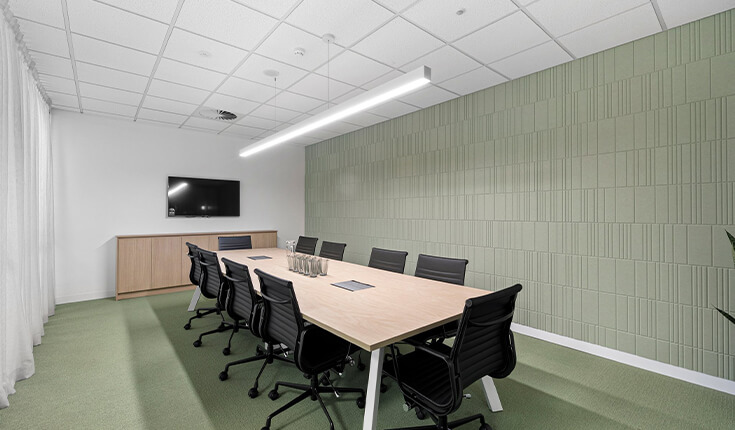 Conference room at 33 Argyle Street, Sydney with meeting table and screen