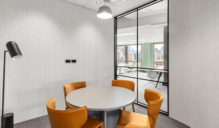 Private meeting room at 312 St Kilda Road in Melbourne, Australia